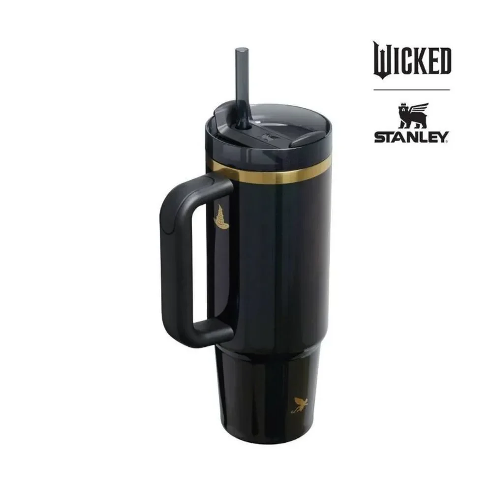 Wicked X Stanley Elphaba Black/Green and Gold Tumbler - Picture 2 of 7
